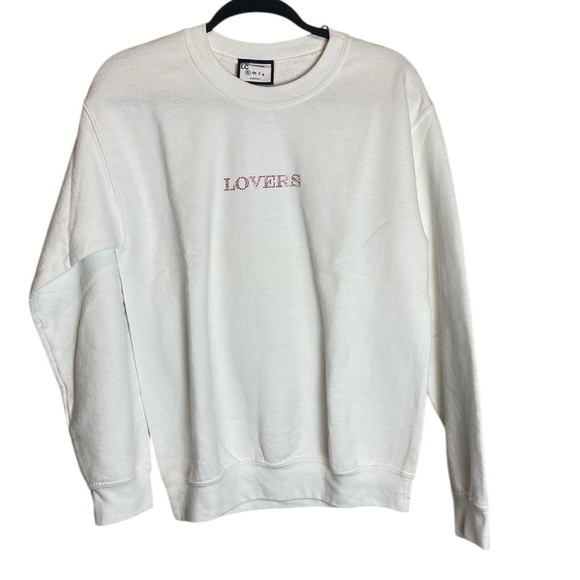 Love Club Lovers white crewneck sweatshirt - Picture 1 of 5